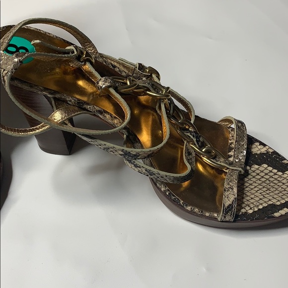 Coach Libertie Python print strappy heels - Picture 4 of 10